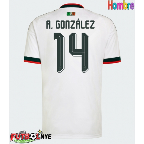 Camiseta México Armando Gonzalez #14 Visitante Equipación Mundial 2026 manga corta